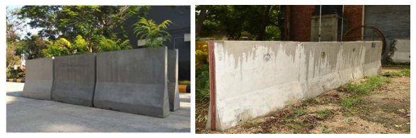 Glass textile reinforced concrete crash barrier (GTRC CRABS)